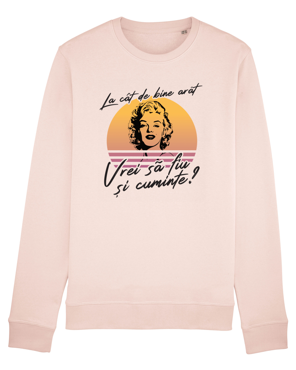 Bluză mânecă lungă Unisex Rise Candy Pink