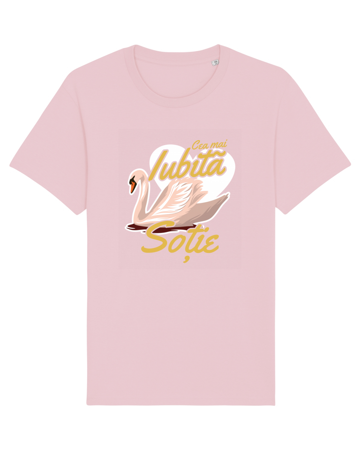 Tricou mânecă scurtă Unisex Rocker Cotton Pink