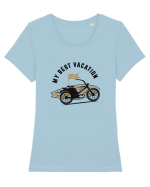 Moto / black Tricou mânecă scurtă guler larg fitted Damă Expresser