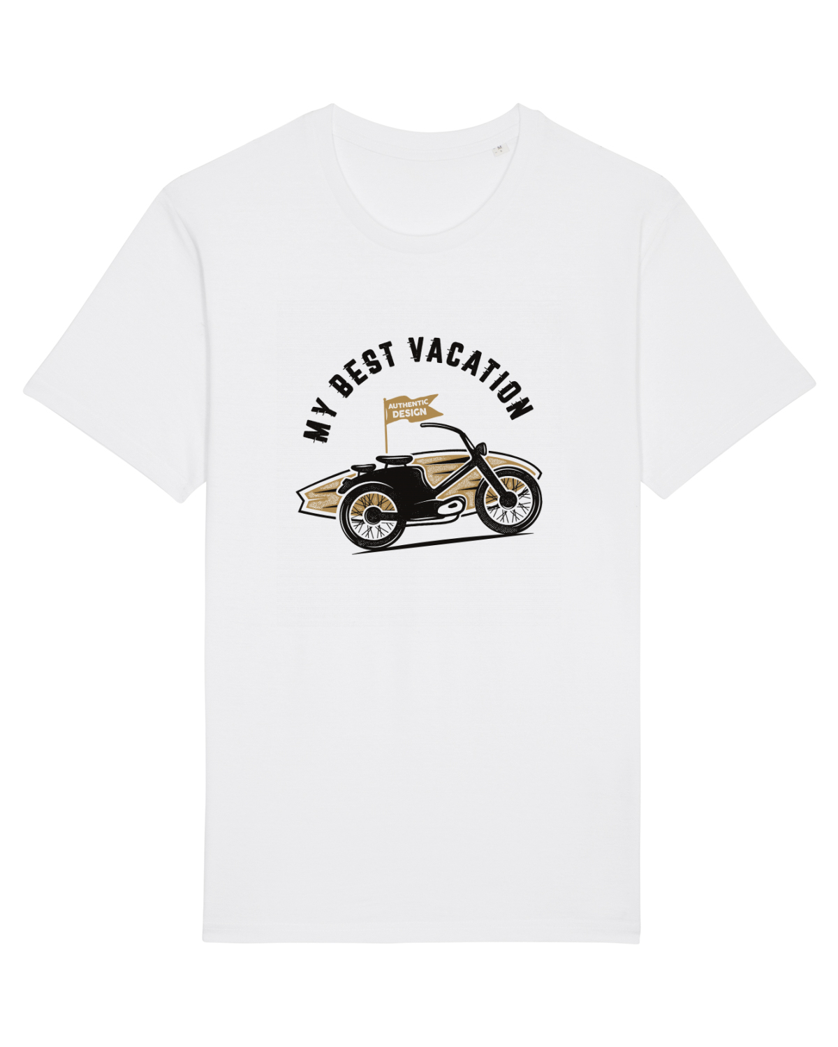 Tricou mânecă scurtă Unisex Rocker White