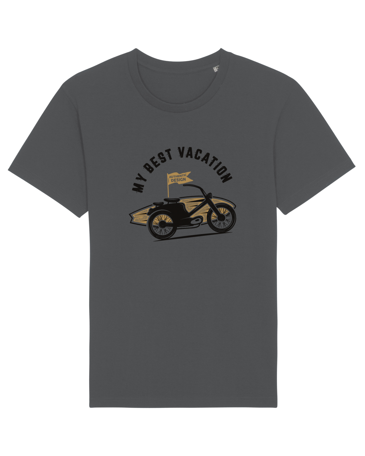 Tricou mânecă scurtă Unisex Rocker Anthracite