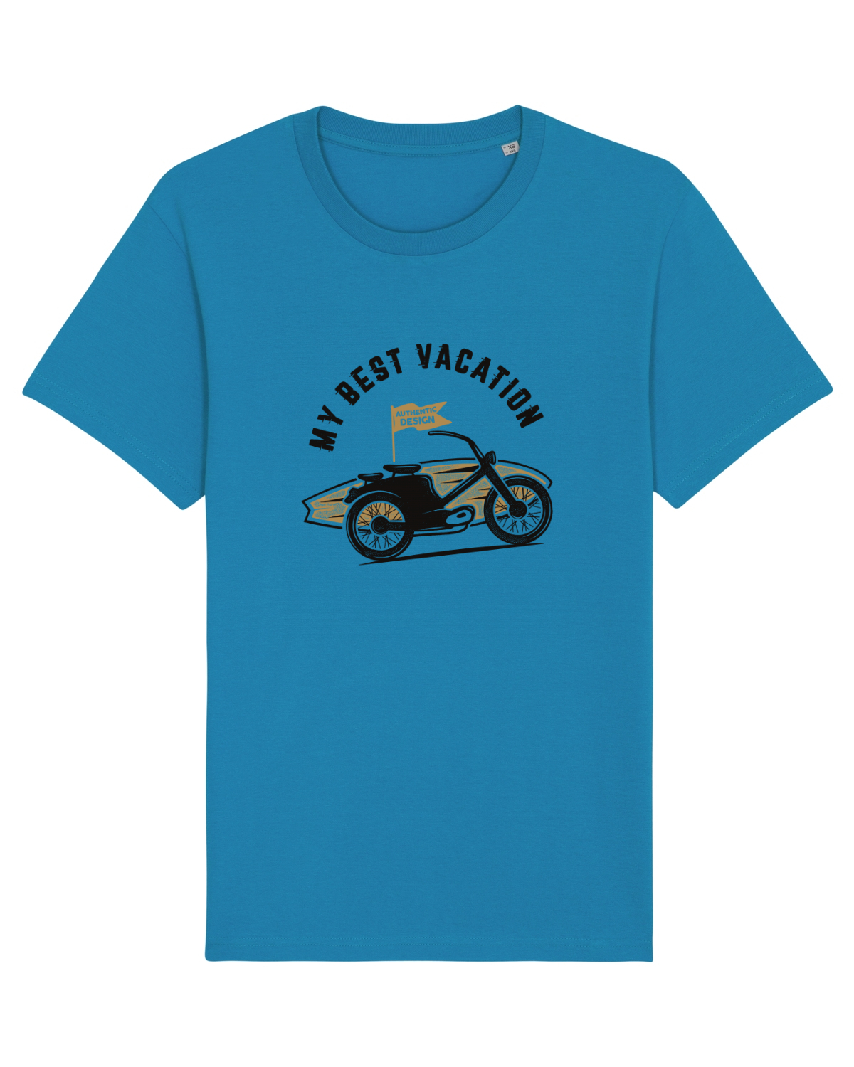 Tricou mânecă scurtă Unisex Rocker Azur
