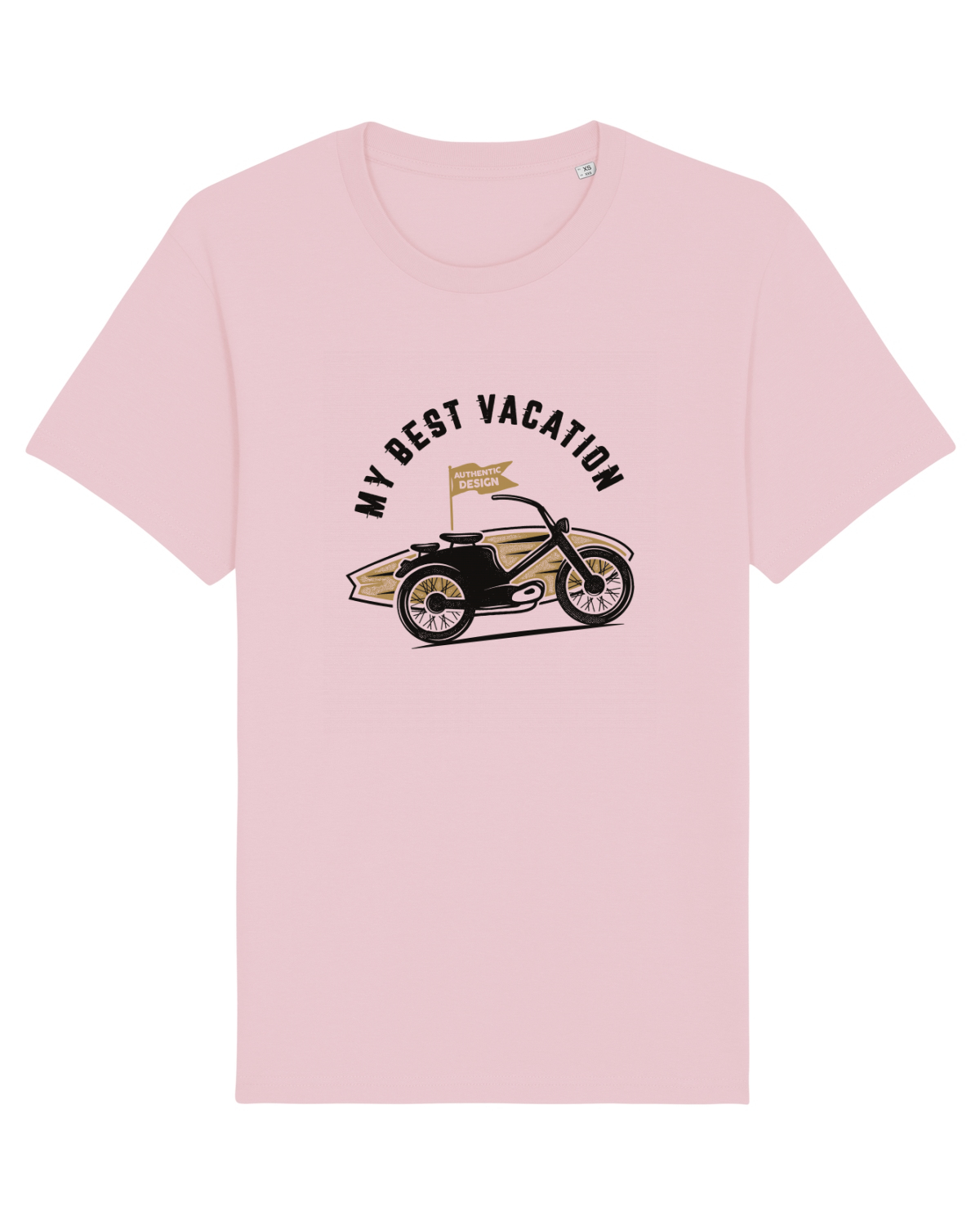 Tricou mânecă scurtă Unisex Rocker Cotton Pink