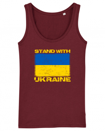 Stand with UKRAINE Burgundy