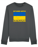 Stand with UKRAINE Bluză mânecă lungă Unisex Rise