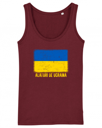 Alaturi de Ucraina Burgundy