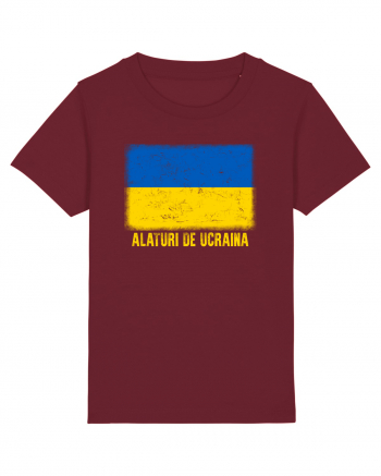 Alaturi de Ucraina Burgundy