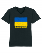 Alaturi de Ucraina Tricou mânecă scurtă guler V Bărbat Presenter