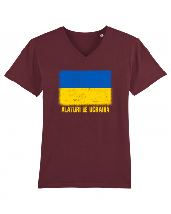 Alaturi de Ucraina Burgundy