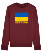 Alaturi de Ucraina Bluză mânecă lungă Unisex Rise