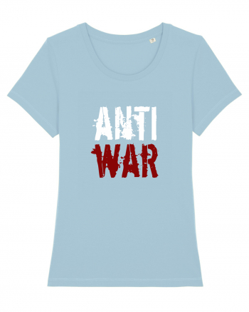 Anti War (alb-roșu) Sky Blue