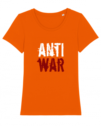 Anti War (alb-roșu) Bright Orange