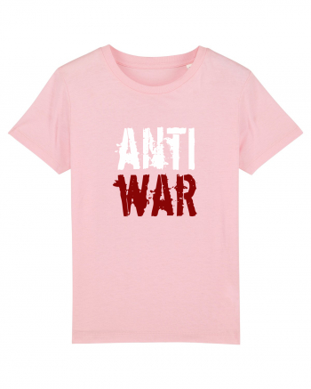 Anti War (alb-roșu) Cotton Pink