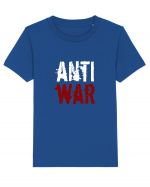 Anti War (alb-roșu) Tricou mânecă scurtă  Copii Mini Creator