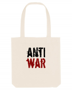 Anti War (negru-roșu) Sacoșă textilă