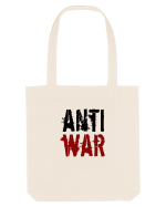 Anti War (negru-roșu) Sacoșă textilă