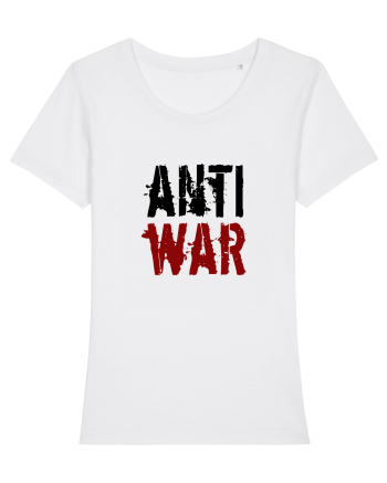 Anti War (negru-roșu) White