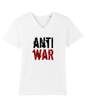 Anti War (negru-roșu) White