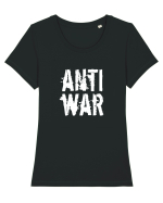 Anti War (alb) Tricou mânecă scurtă guler larg fitted Damă Expresser