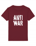 Anti War (alb) Tricou mânecă scurtă  Copii Mini Creator