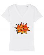 Bomb Mom Tricou mânecă scurtă guler V Damă Evoker