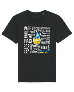 Să fie PACE în lume! Tricou mânecă scurtă Unisex Rocker