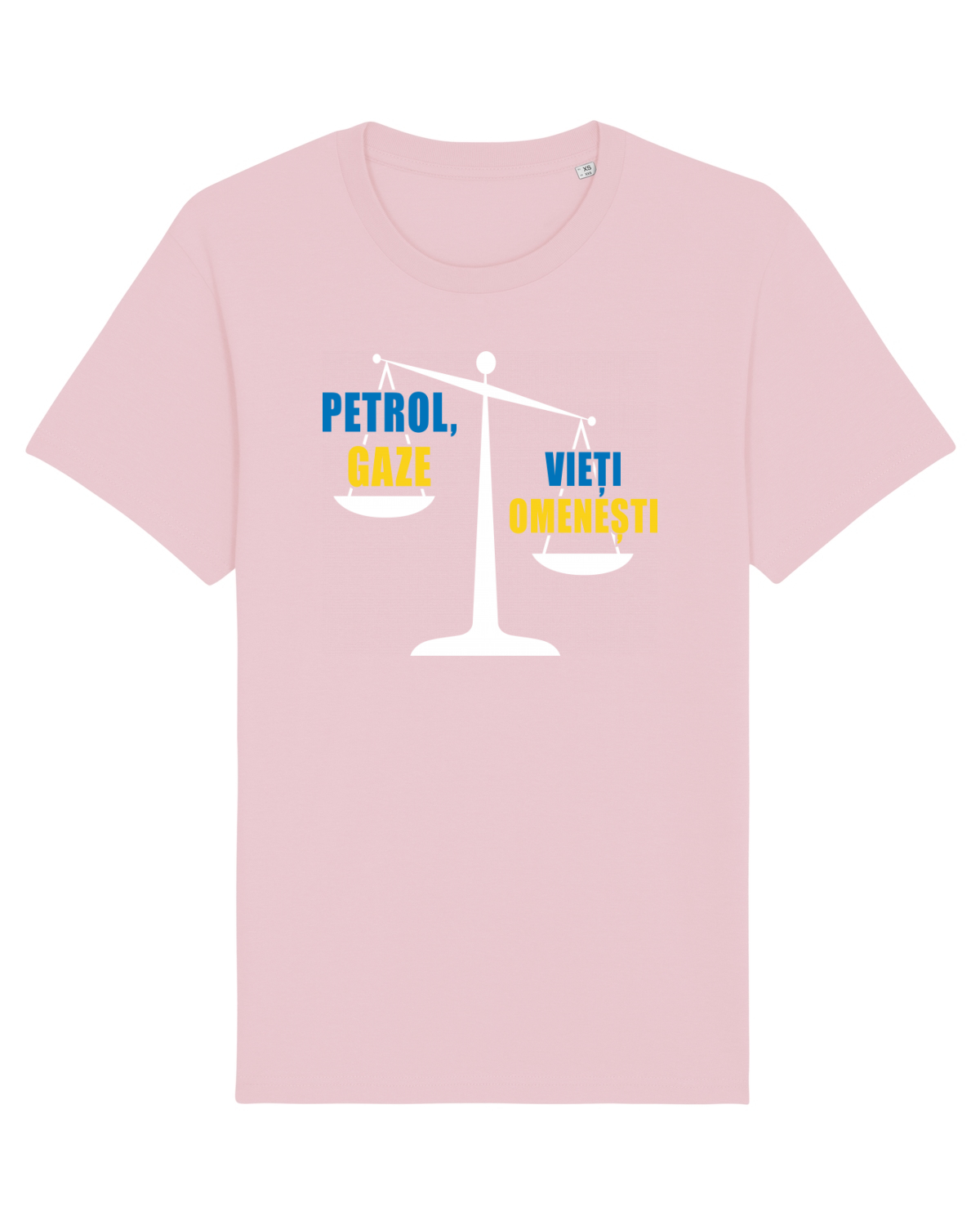 Tricou mânecă scurtă Unisex Rocker Cotton Pink