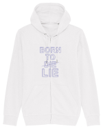 BORN TO LIE Hanorac cu fermoar Unisex Connector