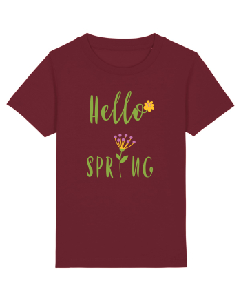 Hello Spring Burgundy
