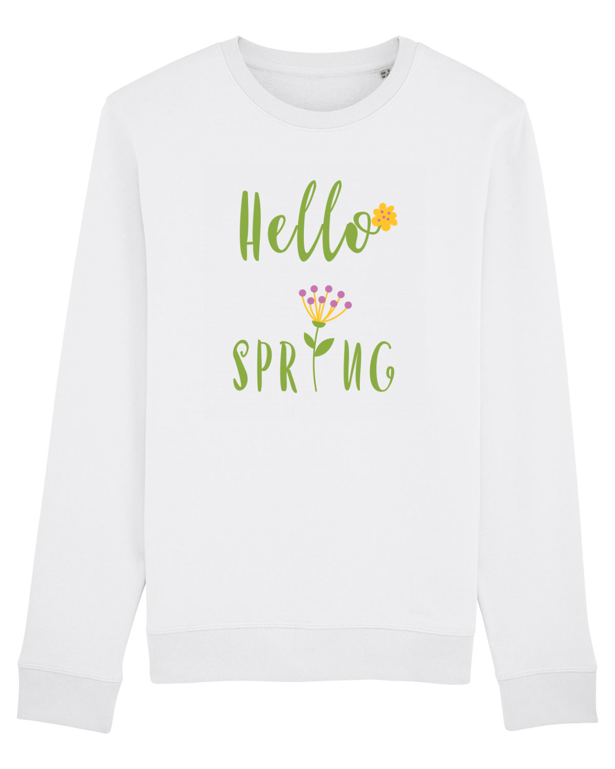 Bluză mânecă lungă Unisex Rise White