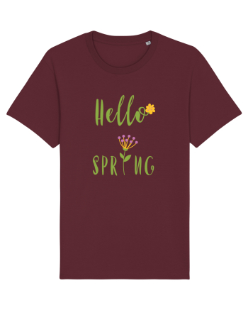 Hello Spring Burgundy