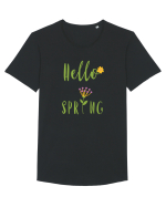 Hello Spring Tricou mânecă scurtă guler larg Bărbat Skater