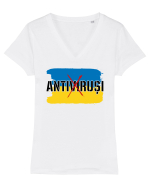 ANTIVIRUȘI Tricou mânecă scurtă guler V Damă Evoker