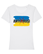 ANTIVIRUȘI Tricou mânecă scurtă guler larg fitted Damă Expresser