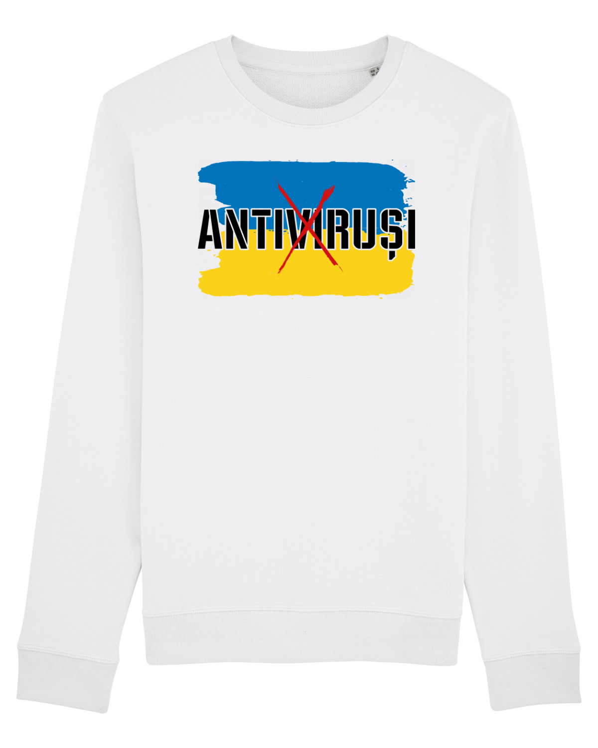 Bluză mânecă lungă Unisex Rise White
