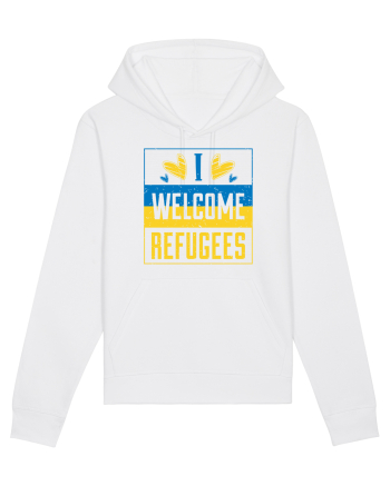 I welcome refugees White