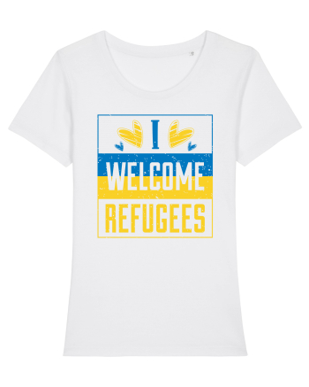 I welcome refugees White