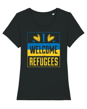 I welcome refugees Black