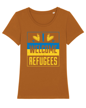 I welcome refugees Roasted Orange