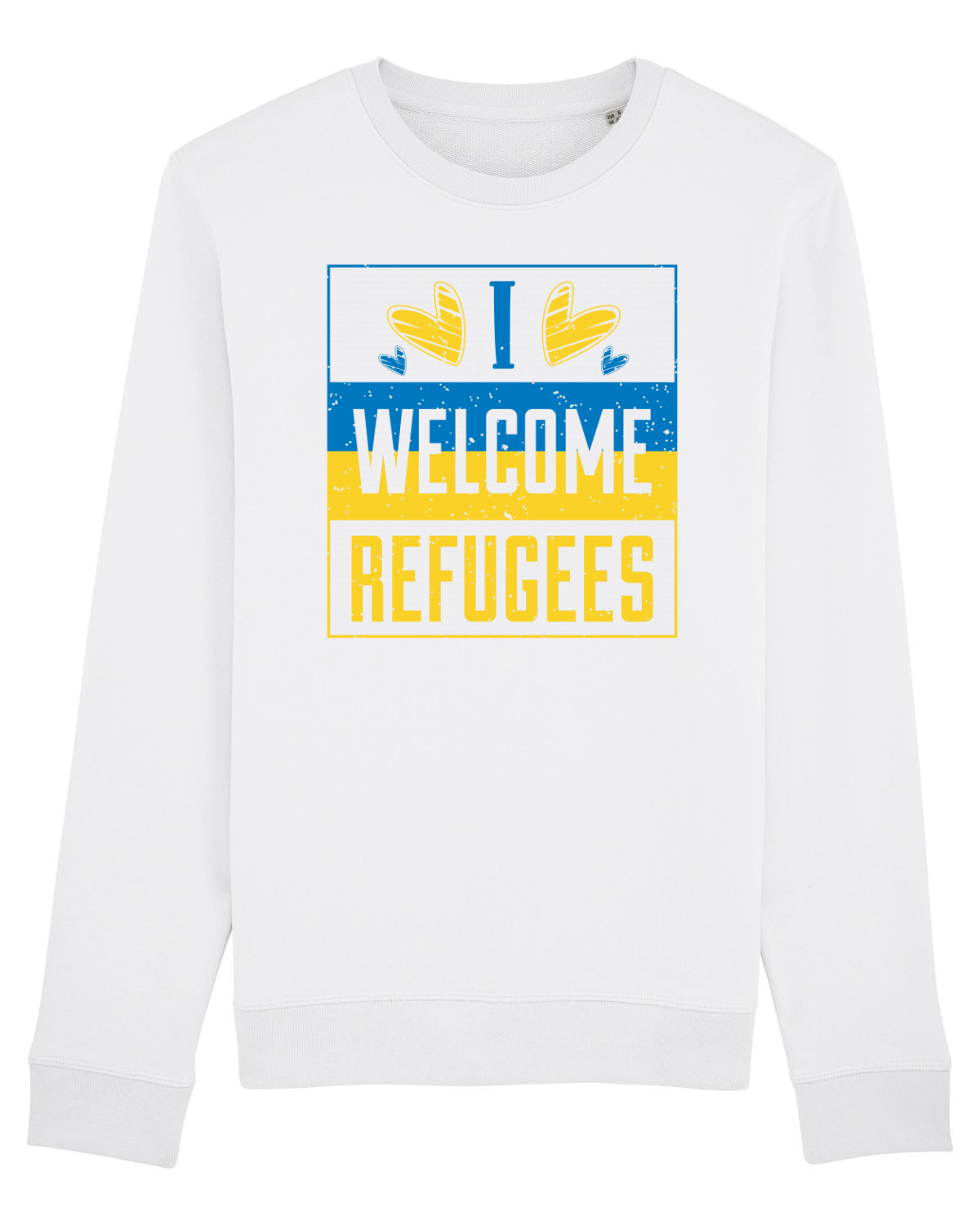 Bluză mânecă lungă Unisex Rise White