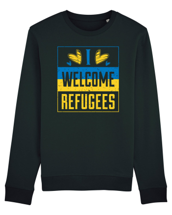 I welcome refugees Black