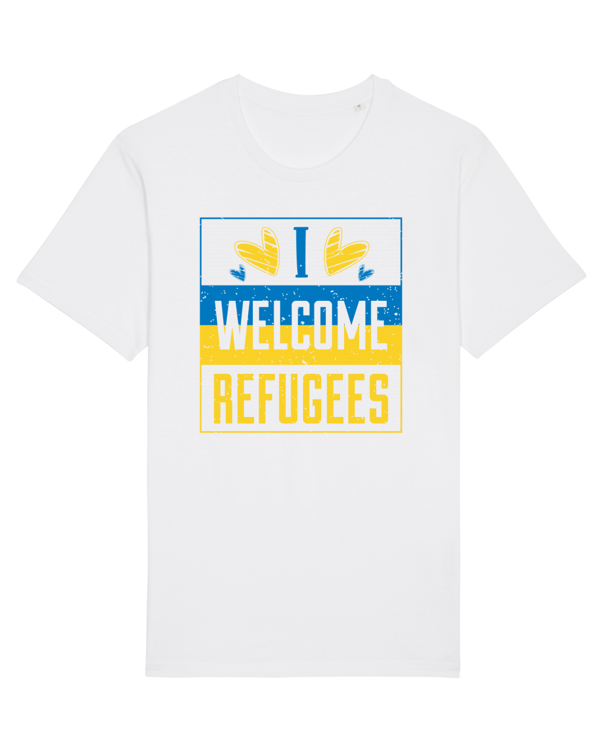 Tricou mânecă scurtă Unisex Rocker White