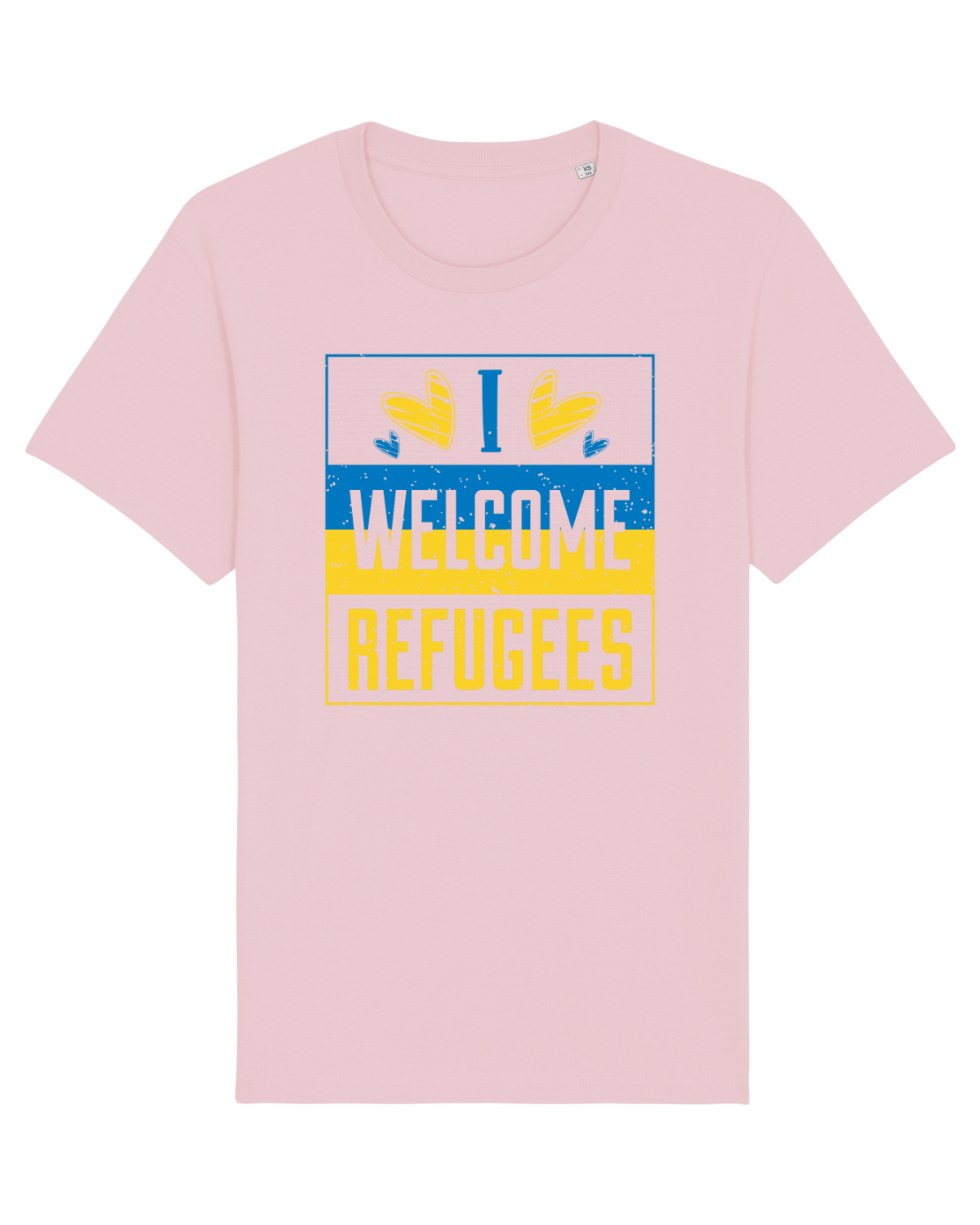 Tricou mânecă scurtă Unisex Rocker Cotton Pink