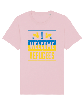 I welcome refugees Cotton Pink