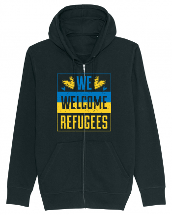 We welcome refugees Black