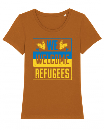 We welcome refugees Roasted Orange