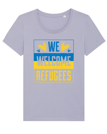 We welcome refugees Lavender