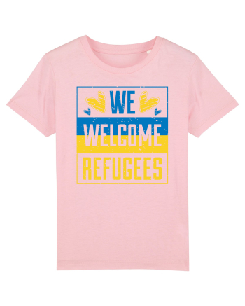 We welcome refugees Cotton Pink