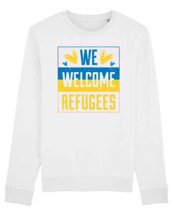 We welcome refugees White