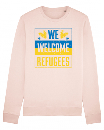 We welcome refugees Candy Pink